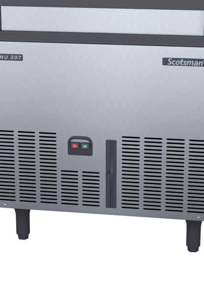Scotsman NUH 307 AS OX Self-Contained Half Dice Ice Maker 129kg | Ice Machines Brisbane- close up view 