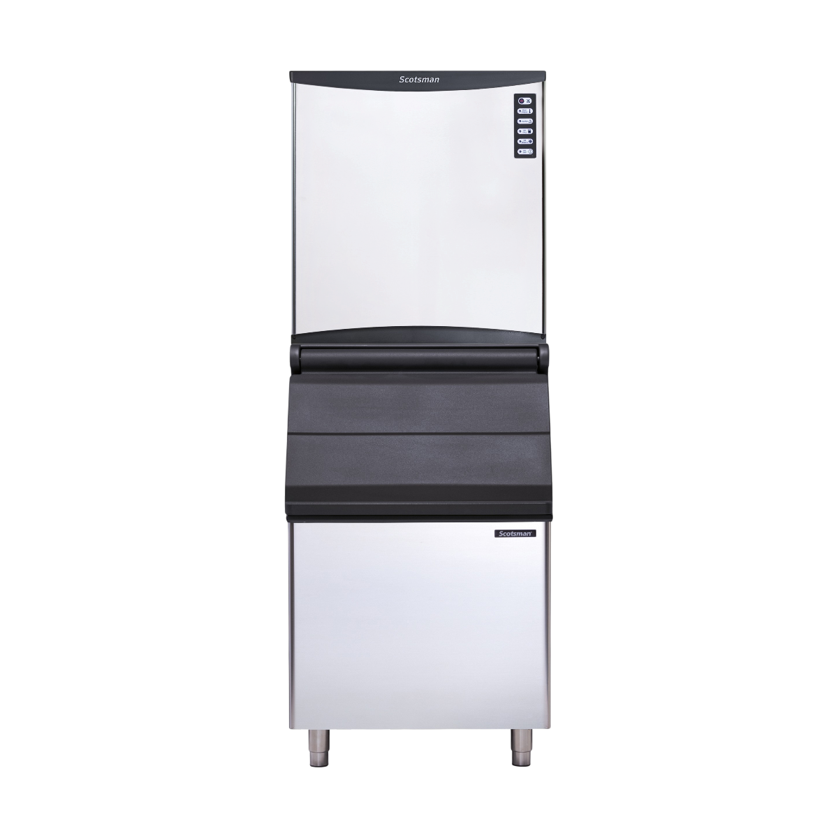 Scotsman NWH 1008 AS OX Modular Half Dice Ice Maker 456kg | Ice Machines Brisbane - with storage bin