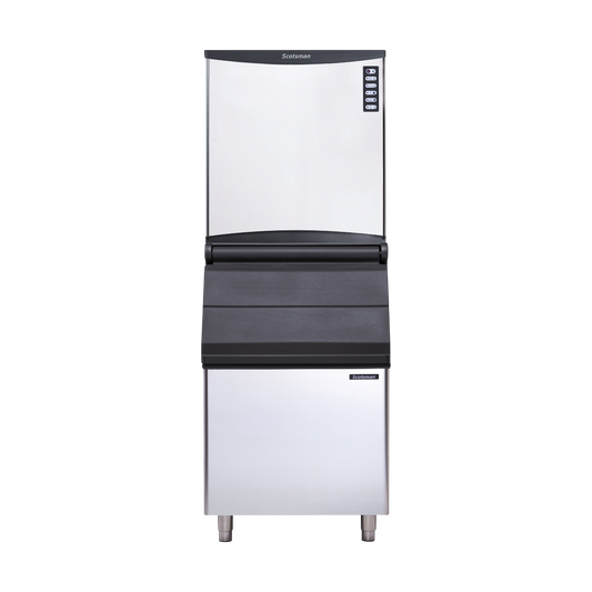 Scotsman NWH 1008 AS OX Modular Half Dice Ice Maker 456kg | Ice Machines Brisbane - with storage bin
