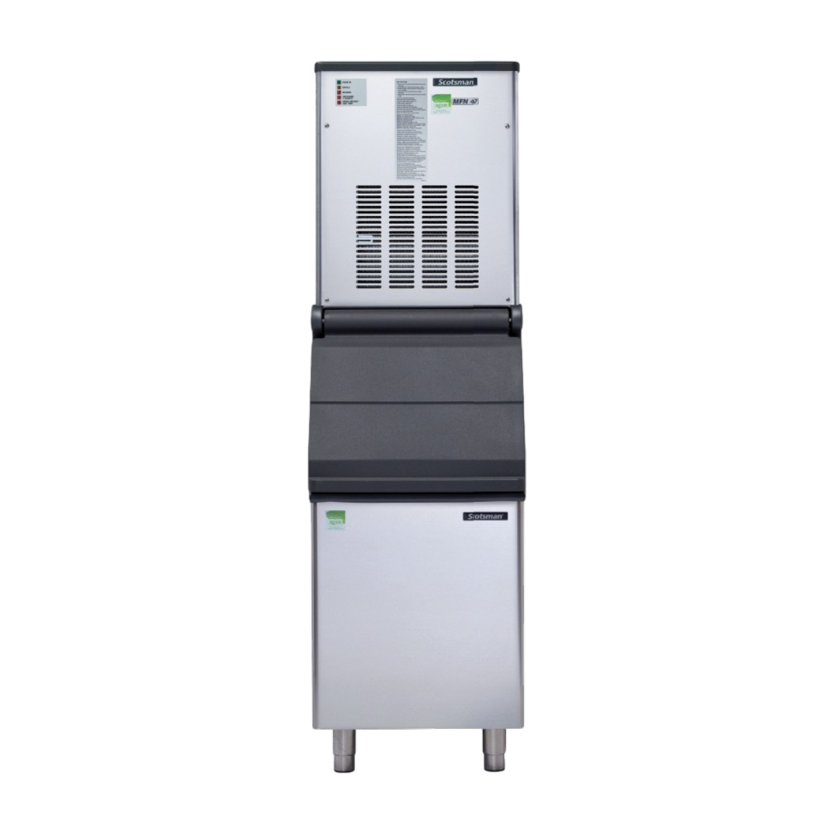 Scotsman MFN S 47 AS OX - Modular Nugget Ice Maker 270kg | Ice Machines Brisbane - with storge bin
