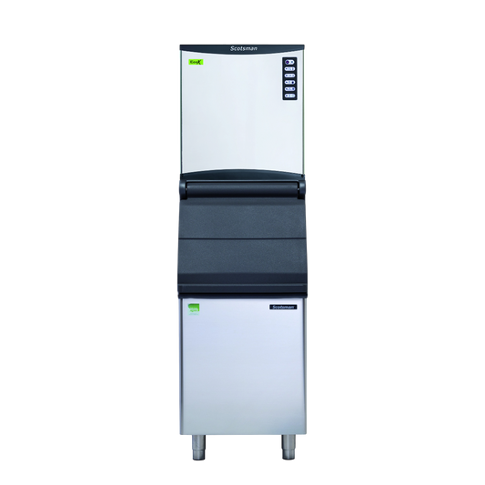 Scotsman NWH 307 AS OX Modular Half Dice Ice Maker 164kg | Ice Machines Brisbane - with storage bin