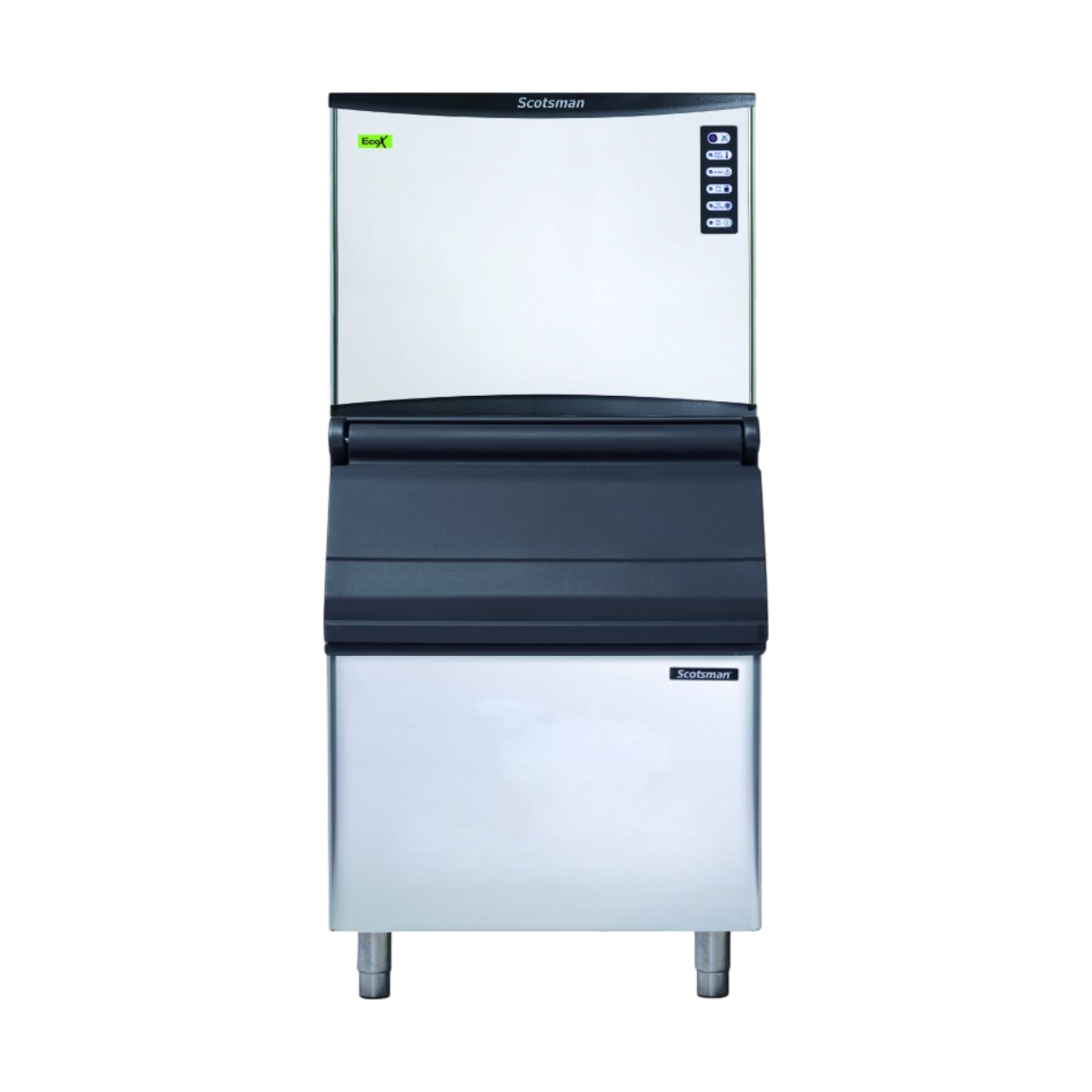 Scotsman NW 457 AS OX Modular Dice Ice Maker 204kg | Ice Machines Brisbane - with storage bin