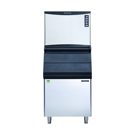 Scotsman NWH 608 AS OX Modular Half Dice Ice Maker 290kg | Ice Machines Brisbane - with storage bin